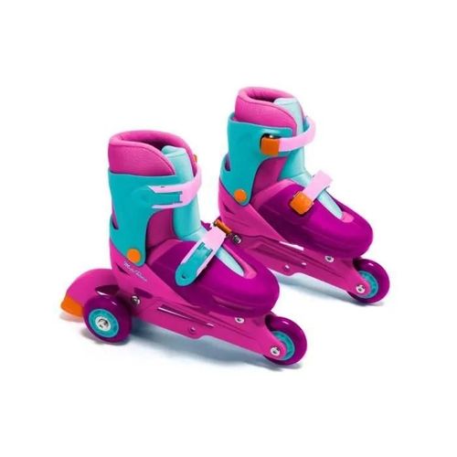 Rollers À Roues Alignées - Molto - 3 In Line Skates - Rose - Taille Réglable 31-34 - Pvc