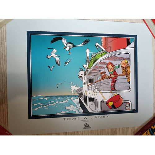 Affiche Bd Spirou Et Fantasio (Bateau)