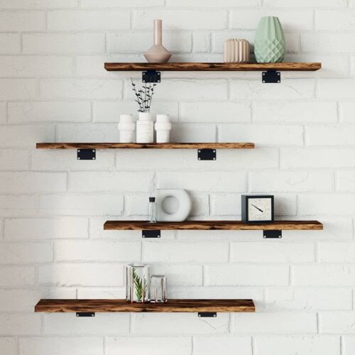 Vidaxl Étagères Murales 4 Pcs Chêne Fumé 60x10x1,5cm Bois D'ingénierie