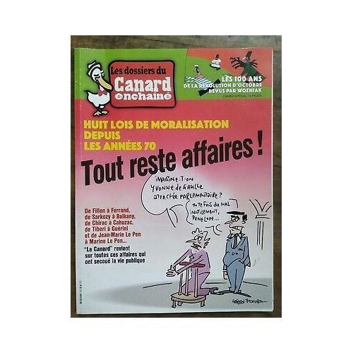 Les Dossiers Du Canard Enchaîné Nº145 Tout Reste Affaires Octobre 2017