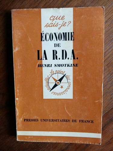 Henri Smotkine Economie De La R D A