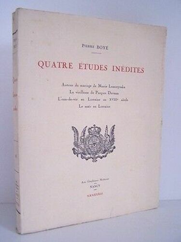 Maurice Pierre Boye Quatre Etudes Inedites Lorraine Art Graphiques Nancy