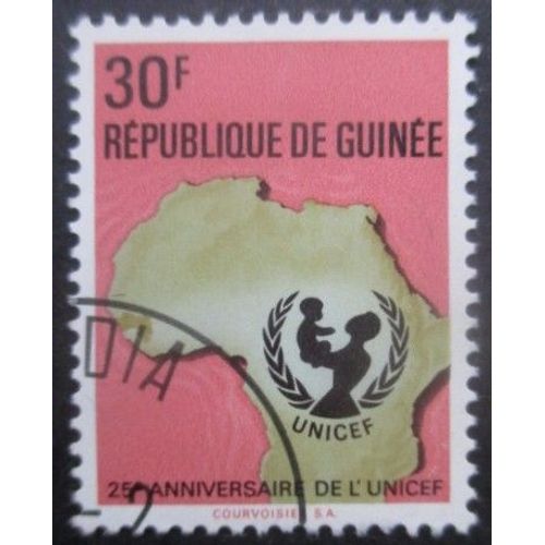 Republique De Guinee N°447 Unicef Oblitéré
