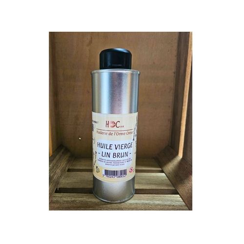 Huile Vierge Artisanale De Lin Brun - 250ml