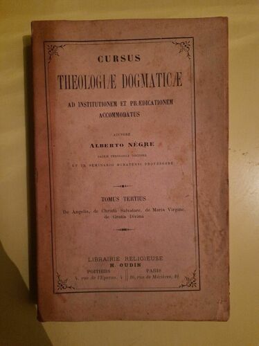 Cursus Theologicae Dogmaticae Tomus Tertius