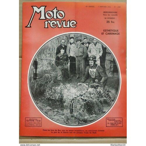 Moto Revue N 1066 Esthétique Et Carénage 5 Janvier 1952