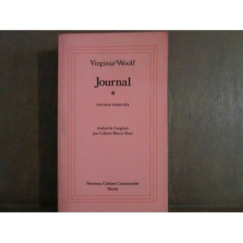 Virginia Wolf Journal Tome I