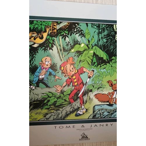 Affiche Bd Spirou Et Fantasio (Jungle)