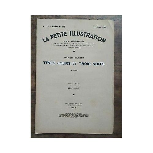La Petite Illustration Nº 736 Roman N348 17 Août 1935