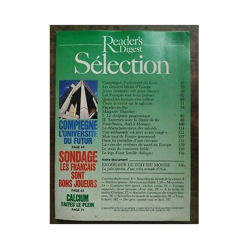 Reader's Digest Sélection Nº 507 Mai 1989