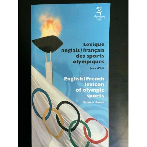 Lexique Anglais Français Des Sports Olympiques