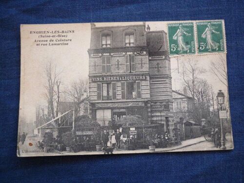 Cpa Enghien-Les-Bains Seine-Et-Oise Avenue De Ceinture Et Rue Lamartine