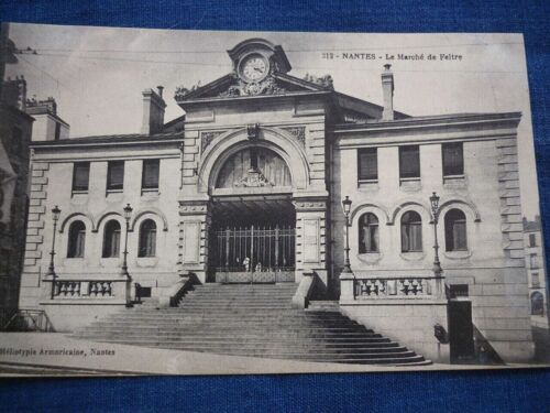 Cpa Nantes Le Marché De Feltre Héliotypie Armoricaine N212