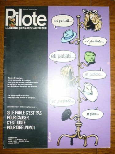 Pilote Le Journal Qui S'amuse À Réfléchir N623