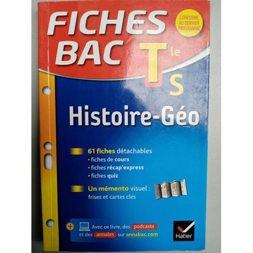 Fiches Bac Histoire Géo Hatier