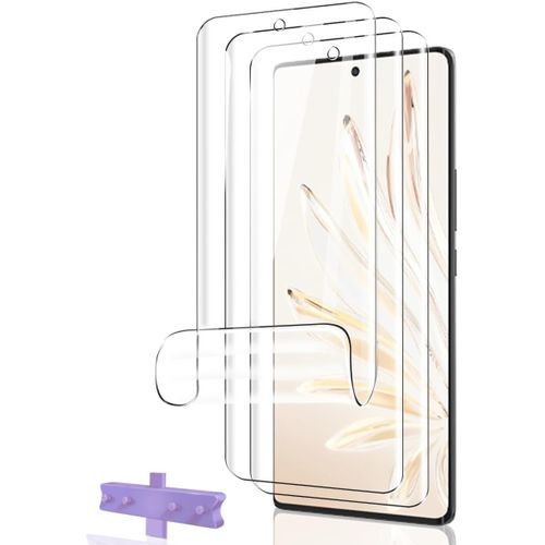 CAUC-Protection Décran Pour Honor 70 Film Flexible TPU 3 Pièces,Transparent HD, sans Bulles, Anti-Rayures, Facile à Installer Protection Pour Honor 70 Verre Trempé