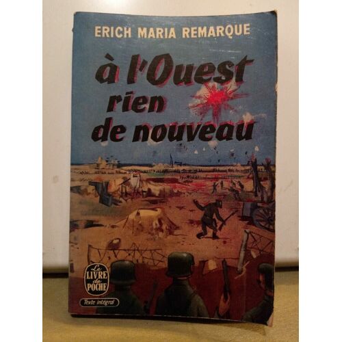 À L'ouest Rien De Nouveau Le Livre De Poche