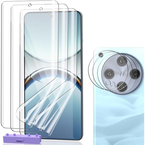 Cauc-Protection D'écran Pour Oppo Find X8 Pro\U200b\U200b, Protecteur D'écran Flexible Film 3 Pièces Et Verre Trempé Protection D'objectif 3 Pièces. Anti-Rayure Haute Définition Protection Pour Find