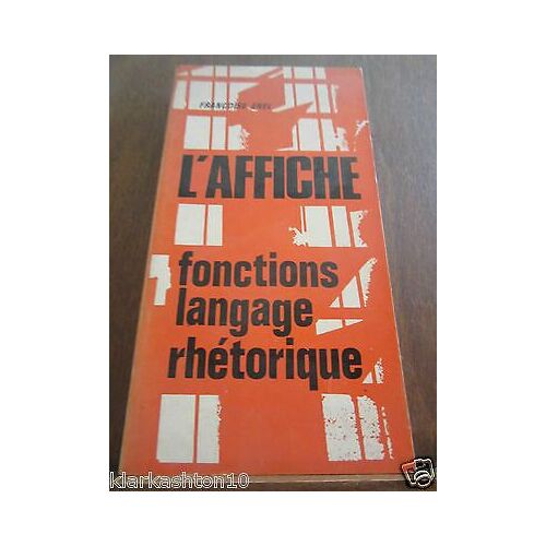 L'affiche Fonctions Langage Rhétorique Mame