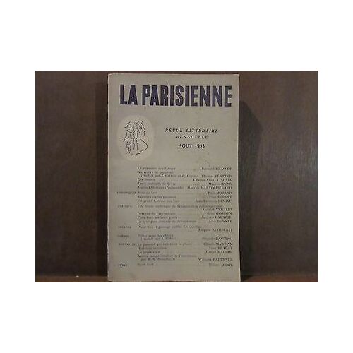La Parisienne Revue Litteraire Mensuelle