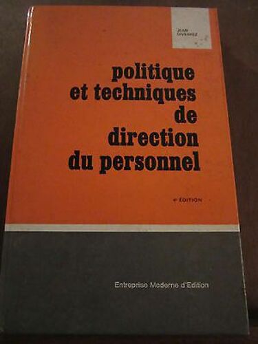 Politique Et Techniques De Direction Du Personnel 4