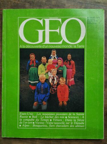 Magazine Geo N10 Décembre 1979