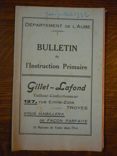 Bulletin De L'instruction Prmaire N5 Juin Juillet 1932