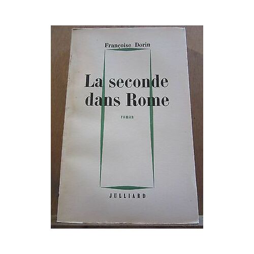 La Seconde Dans Rome Julliard Sp Non Coupé