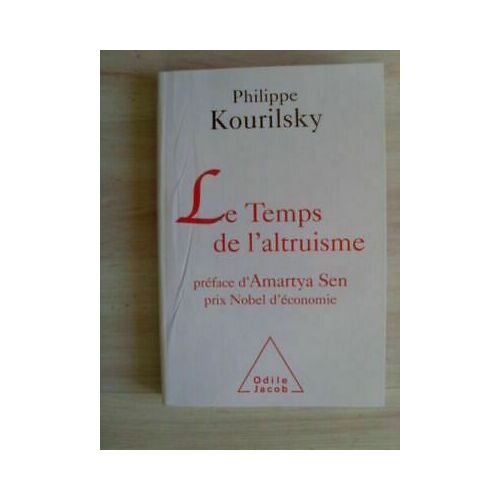 El Temps De Altruisme Preface Amartya Sen