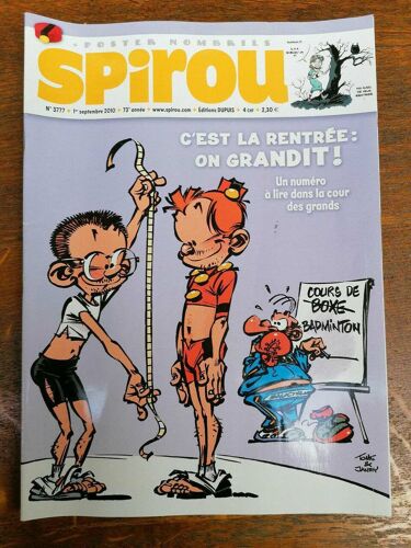 Spirou N3777 Cest La Rentrée On Grandit