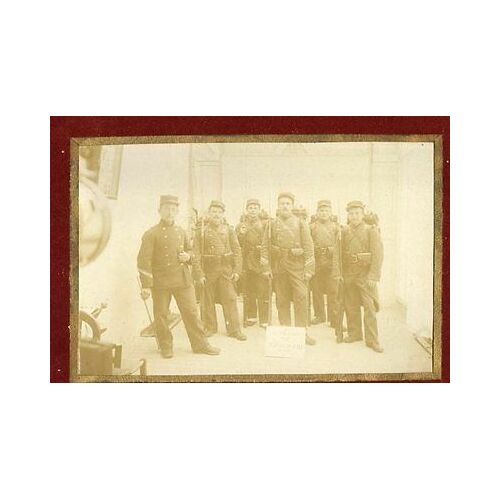 Ancienne Photo De La 3eme Escouade Du 21e Manoeuvres Militaires