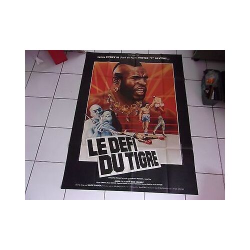 Affiche Originale 120 X 160 Film Le Défi Du Tigre Avec Mister T