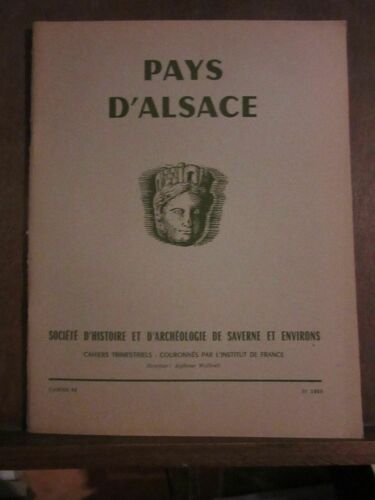Pays D'alsace Cahier 68 Année Iv