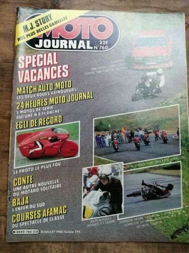 Moto Journal Nº 760 31 Juillet 1986
