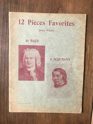 12 Pièces Favorites Pour Piano De Bach A Schumann