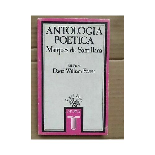 Marqués De Santillana Antologia Poética Taurus