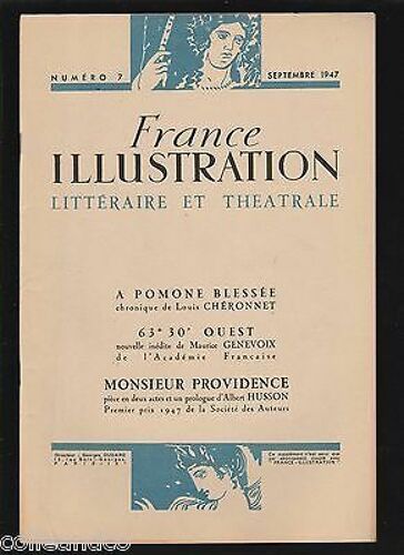 France Illustration Supplément Théatral N 7 A Pomone Blessée Cheronnet