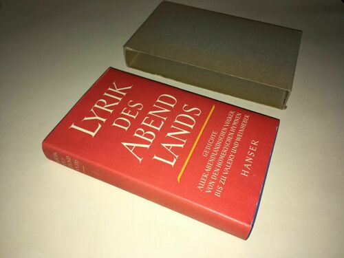 Lyrik Des Abendlands Carl Hanser Verlag Hennecke Vossler Hohoff