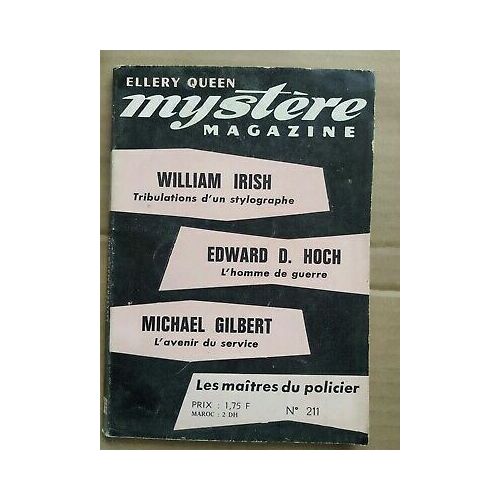 Ellery Queen Mystère Magazine Nº 211 Août 1965