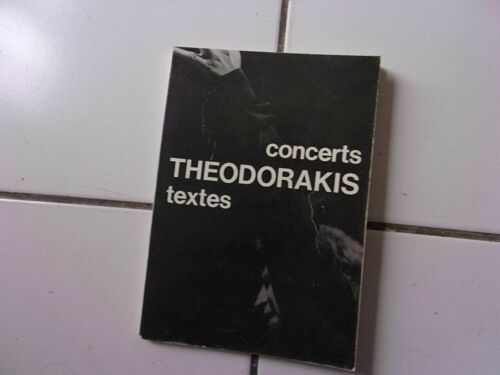 Concerts Theodorakis Textes