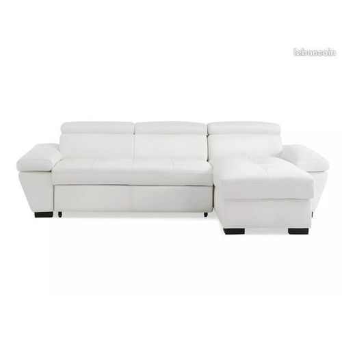 Canapé D'angle Convertible Avec Méridienne Et Caisson Dans