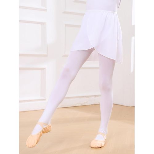 Cauc-Jupe De Danse Jupe Danse Classique En Mousseline De Soie Jupe Portefeuille De Ballet Avec Ceinture Elastique Pour Filles Enfant Femmes Adultes