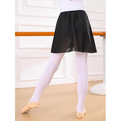 Asfasfq-Jupe De Danse Jupe Danse Classique En Mousseline De Soie Jupe Portefeuille De Ballet Avec Ceinture Elastique Pour Filles Enfant Femmes Adultes