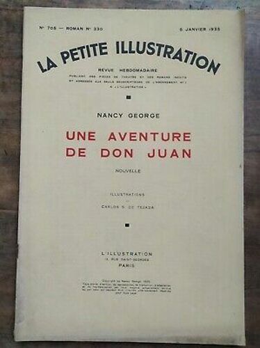 La Petite Illustration Nº 705 Roman N330 5 Janvier 1935