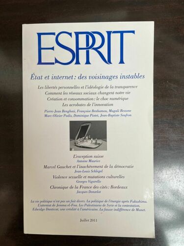 Revue Esprit N 7 État Et Internet Des Voisinages Instables Juillet 2011