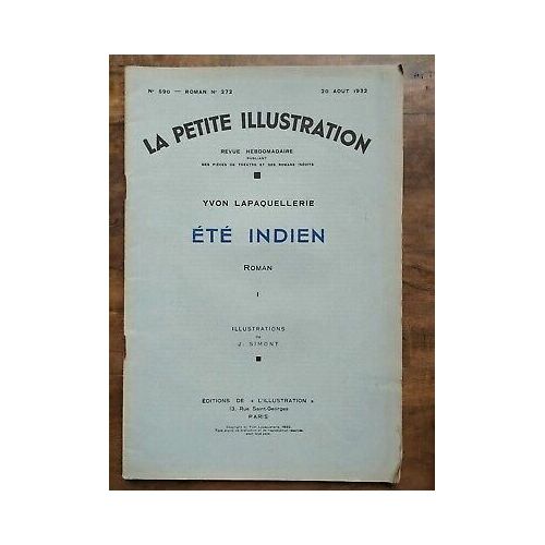 La Petite Illustration N590 Roman Nº 272 20 Août 1932