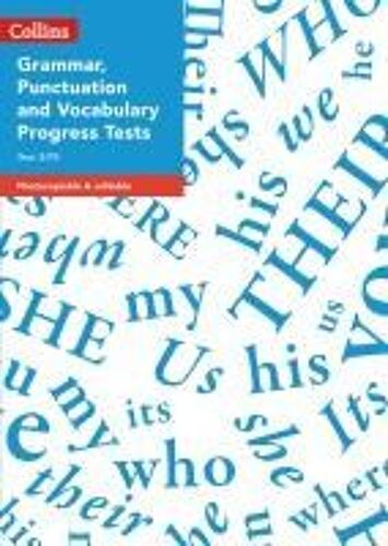 Year 3/P4 Grammar, Punctuation And Vocabulary Progress Tests