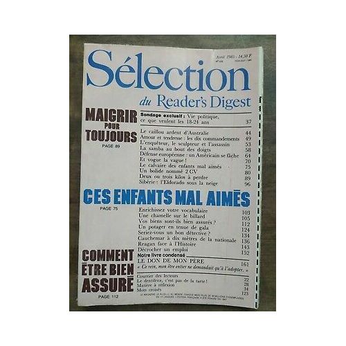 Nº 458 Avril 1985