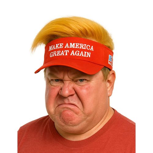 Visière Avec Cheveux Make America Great Again Adulte