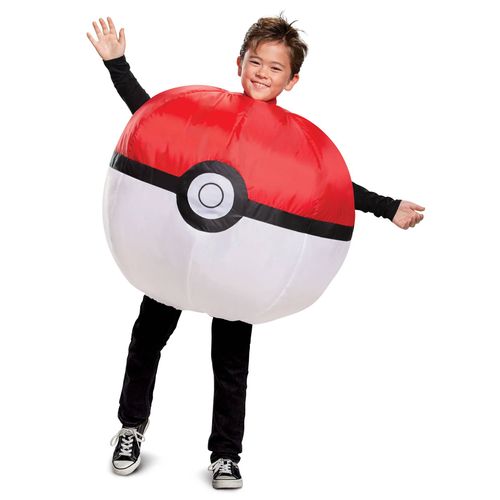 Déguisement Gonflable Pokéball Pokémon Enfant - Taille: 10 - 12 Ans (137 - 149 Cm)